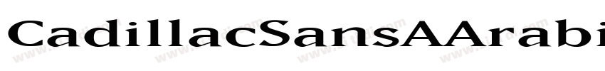 CadillacSansAArabic 字体转换